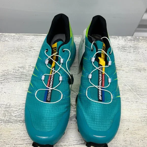 Salomon Speedcross Pro Women: Conquer Trails in Teal Blue F/Reaning Green Style - Picture 4 of 8